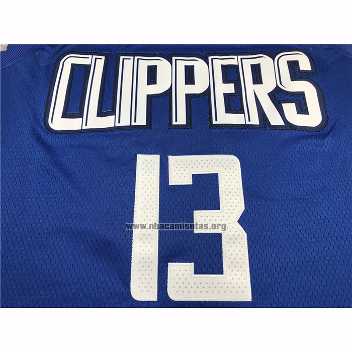 Camiseta Los Angeles Clippers Paul George NO 13 Icon 2020-21 Azul